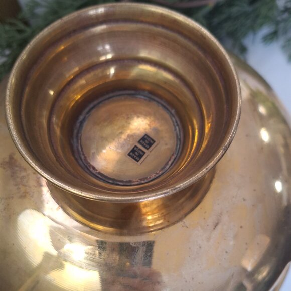 Vintage Brass pedestal bowl - Picture 7 of 7